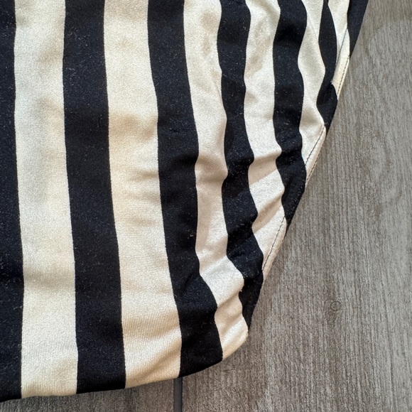 Vintage 1996 Coca-Cola Red and Black Striped One-Piece Swimsuit - Picture 9 of 13